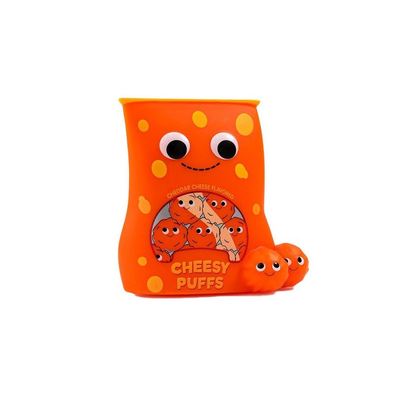 Cheesy Puffs 2/24 Yummy World Gourmet Snacks Vinyl Mini Series 3-Inch Figurine Kidrobot