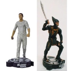 Planet of the Apes Leo + Thade Statues Neca