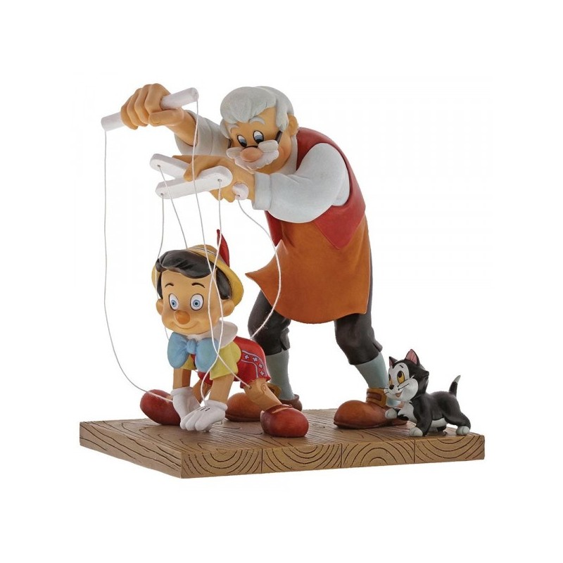 Little Wooden Head (Pinocchio and Geppetto) Disney Showcase Enesco