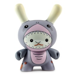 Flat Bonnie Shark 2/24 Designer Con Mini Series Dunny 3-Inch Figurine Kidrobot