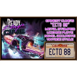 DeLorean Time Machine ECTO 88 License Plate Ready Player One