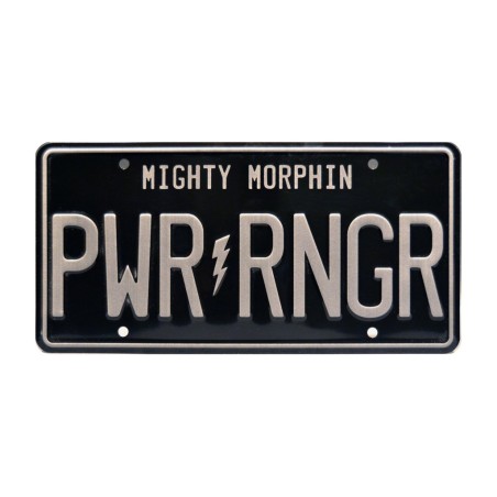 Fan Requested PWR RNGR License Plate Power Rangers