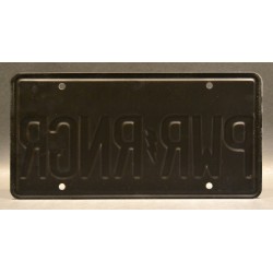Fan Requested PWR RNGR License Plate Power Rangers