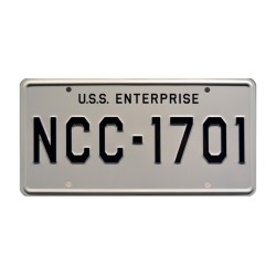Fan Requested NCC-1701 License Plate Star Trek