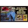 25th Anniversary Silver Edition JP 25 License Plate Jurassic Park (1993)