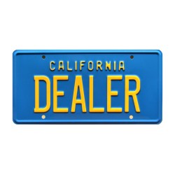 DeLorean Dealer License Plate Poster