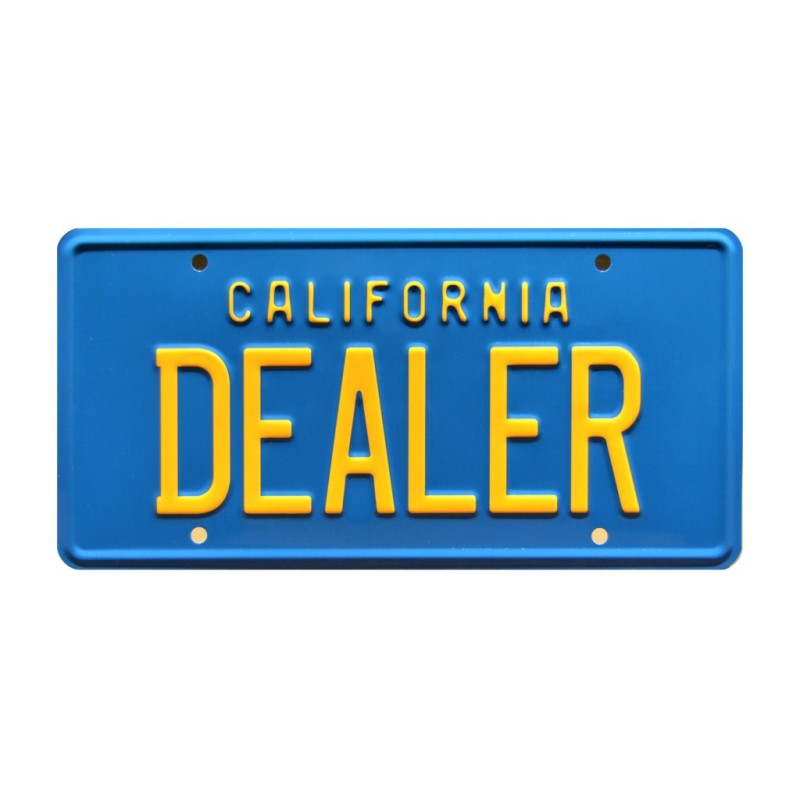 DeLorean Dealer License Plate Poster