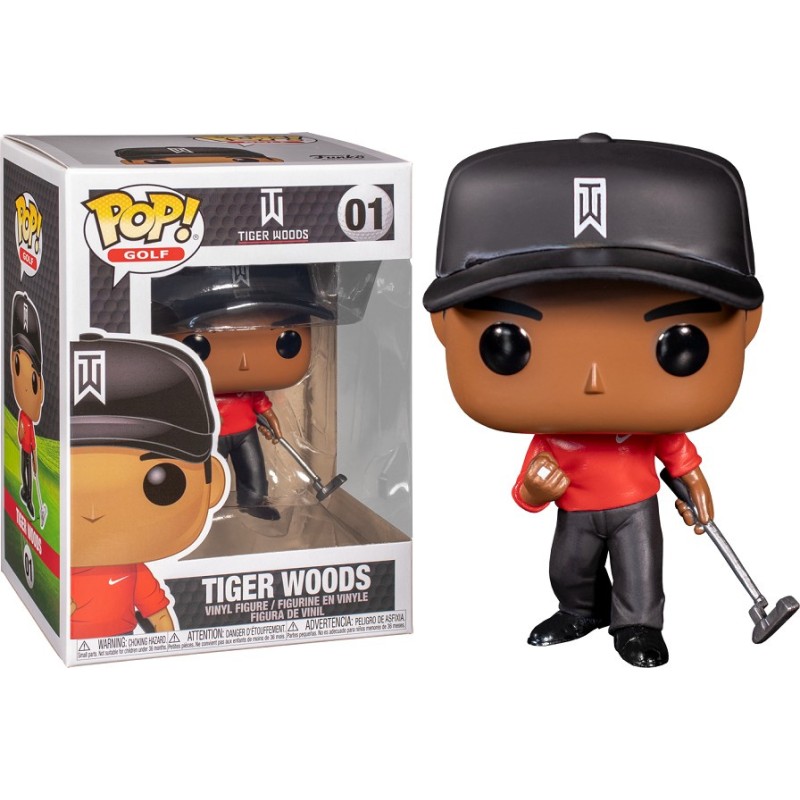 Tiger Woods (Red Shirt) POP! Golf 01 Figurine Funko