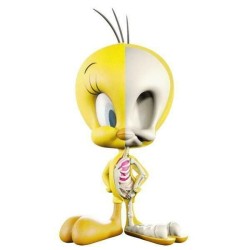 Tweety XXRAY+ J. Freeny Dissected Vinyl Art Figurine Mighty Jaxx