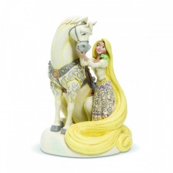 Innocent Ingenue (Rapunzel & Maximus) White Woodland Disney Traditions Enesco