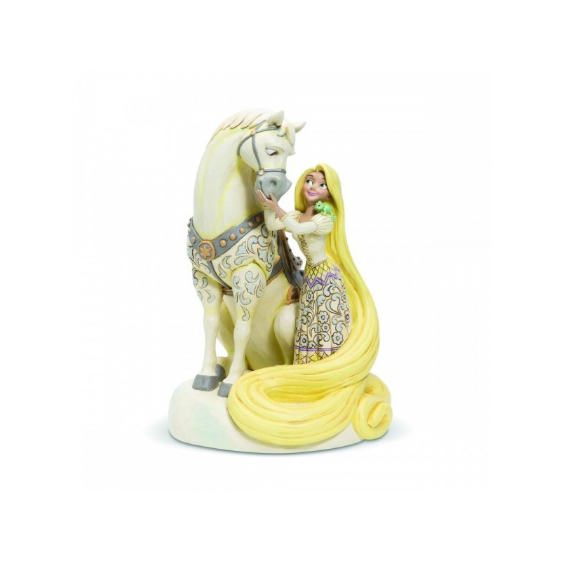Innocent Ingenue (Rapunzel & Maximus) White Woodland Disney Traditions Enesco