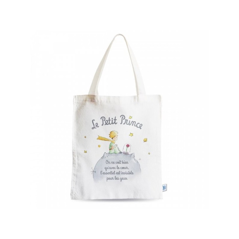 Tote Bag Le Petit Prince avec Rose Le Petit Prince Enesco