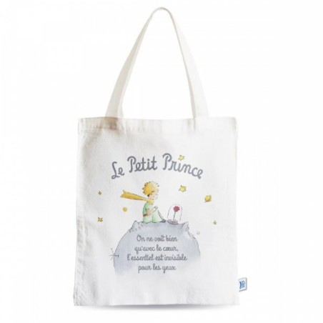Tote Bag Le Petit Prince avec Rose Le Petit Prince Enesco