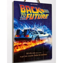 Wood Arts 3D Back to the Future Movie Poster Doctor Collector