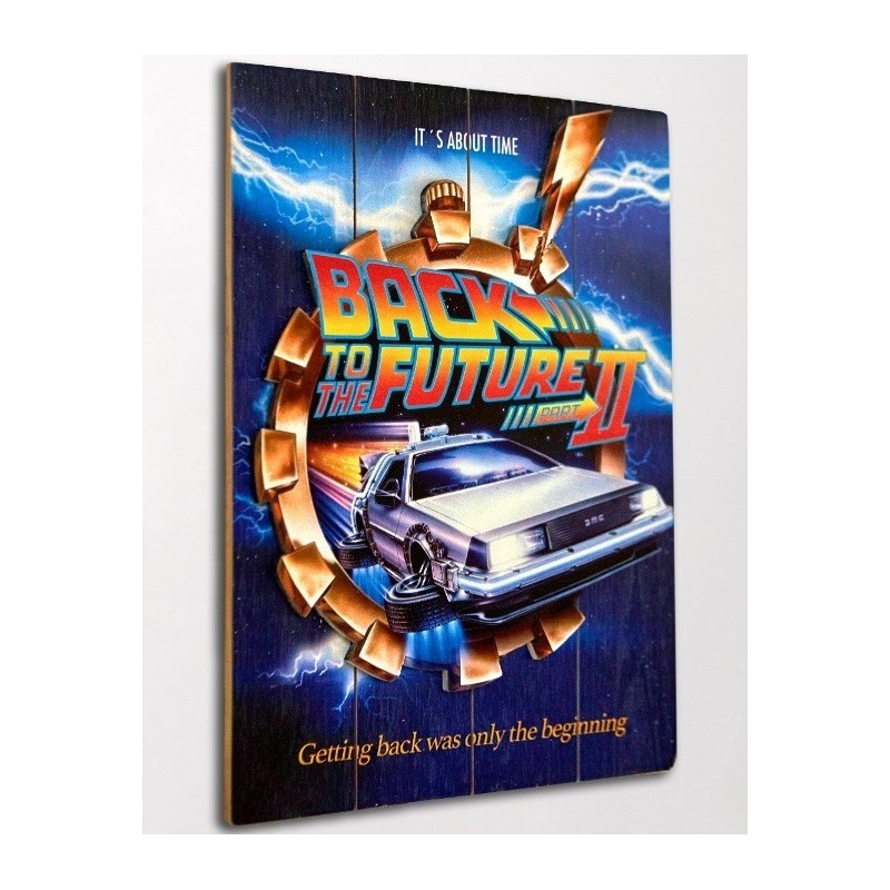 Wood Arts 3D Back to the Future Part 2 Movie Poster Doctor Collector