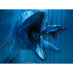 WOODARTS 3D Jurassic World Mosasaurus Doctor Collector
