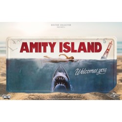 Jaws Amity Island Metal Sign Doctor Collector