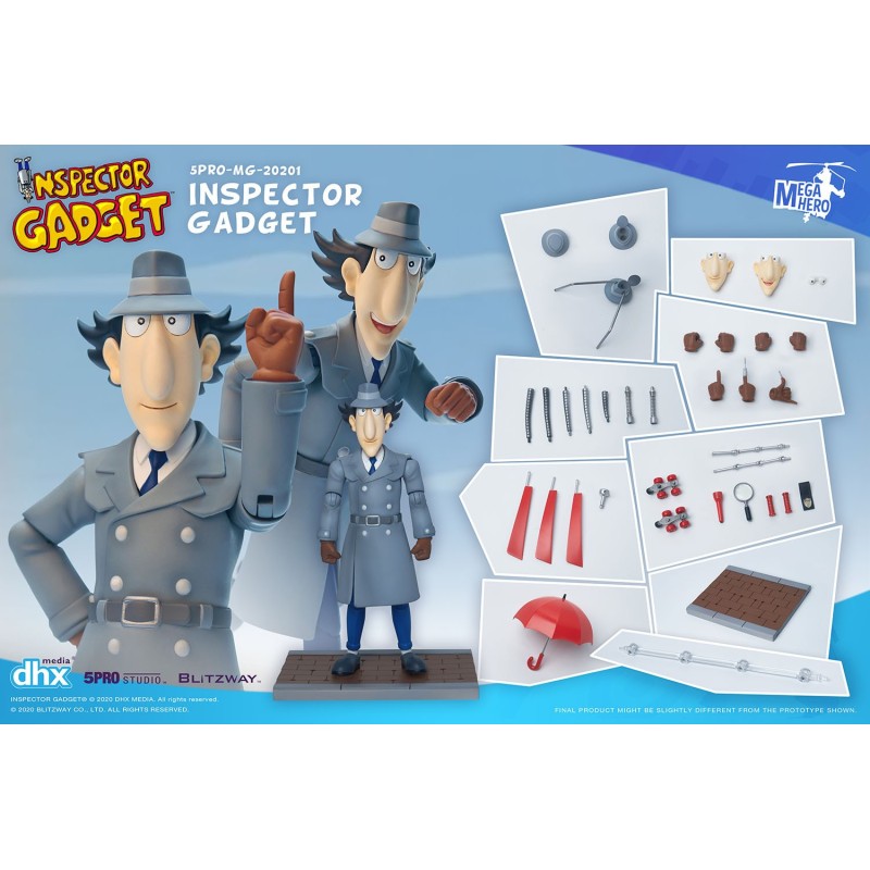 Inspector Gadget MEGAHERO Series Figurine 1/12 Blitzway