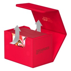 SIDEWINDER DECK CASE 80+ XenoSkin Monocolor Rouge Ultimate Guard