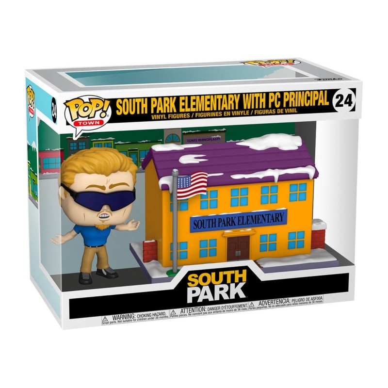 SOUTH PARK ELEMENTARY WITH PC PRINCIPAL POP! Town 24 Figurine Funko