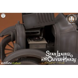 STAN LAUREL AND OLIVER HARDY ON FORD MODEL T 1:12 Scale Statue Infinite Statue