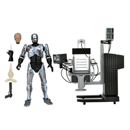 Ultimate BATTLE DAMAGED ROBOCOP WITH CHAIR 7" Figurine NECA
