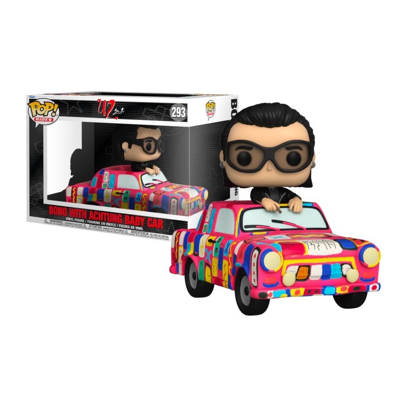 BONO WITH ACHTUNG BABY CAR - U2 POP! Rides 293 Figurine Funko