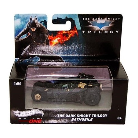 THE DARK KNIGHT TRILOGY BATMOBILE 1:50 Hot WheelsElite One BLY18 Mattel