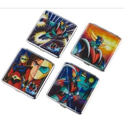 LOT DE 4 ÉTUIS À CIGARETTES Métal GOLDORAK Champ