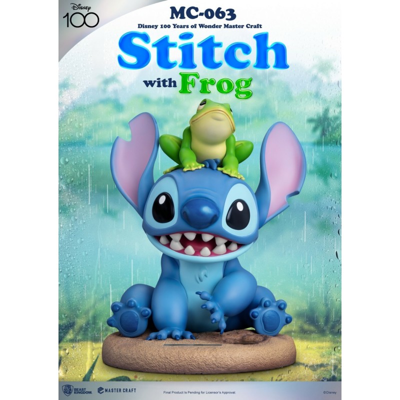STITCH WITH FROG Master Craft Statue Beast Kingdom Toys