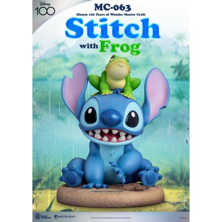 STITCH WITH FROG Master Craft Statue Beast Kingdom Toys