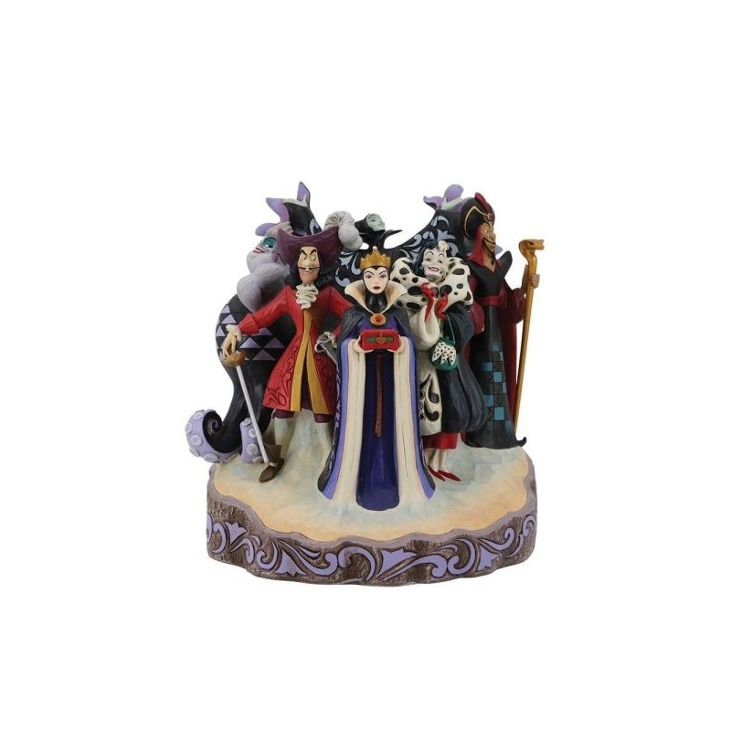 MISCHIEF, MALICE AND MAYHEM (Villains) Carved by Heart Disney Traditions Enesco