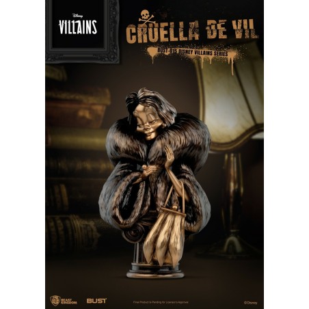 CRUELLA DE VIL Buste Disney Villains Series BUST-015 Beast Kingdom