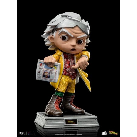 DOC BROWN BTTF2 MiniCo PVC Statue Iron Studios