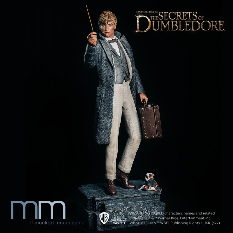 NEWT SCAMANDER FB3 Life Size Statue Muckle