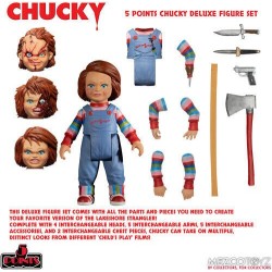 CHUCKY 5 POINTS DELUXE FIGURE SET Mezco