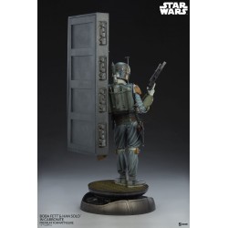 BOBA FETT AND HAN SOLO IN CARBONITE Premium Format™ Statue Sideshow