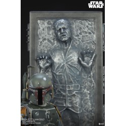 BOBA FETT AND HAN SOLO IN CARBONITE Premium Format™ Statue Sideshow