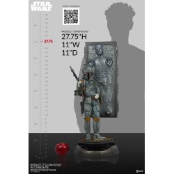 BOBA FETT AND HAN SOLO IN CARBONITE Premium Format™ Statue Sideshow