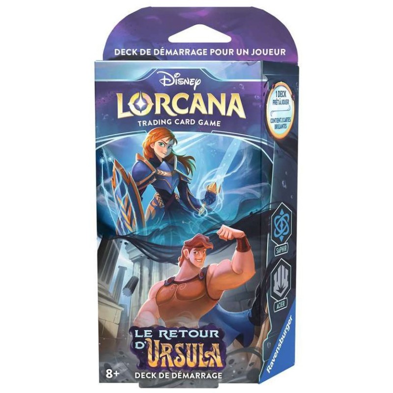 LORCANA S4 LE RETOUR D'URSULA Deck Anna & Hercule Disney Ravensburger