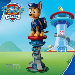 CHASE avec Socle Tour - PAW Patrol : La Pat' Patrouille Life Size Statue Muckle