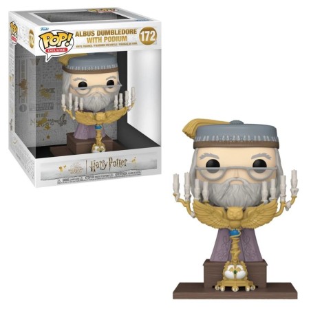 ALBUS DUMBLEDORE WITH PODIUM POP! Deluxe Harry Potter 172 Figurine Funko