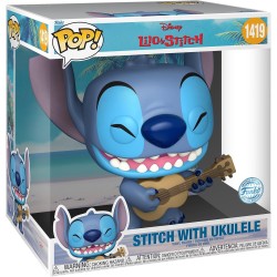 STITCH WITH UKULELE POP! 10" Disney 1419 Figurine Funko