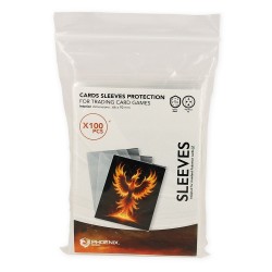 100 CARDS SLEEVES PROTECTION 66x92 mm Phoenix Shield