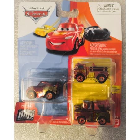 3-Pack Cars Die-Cast Mini Racers Rust-eze Wraps Series Mattel
