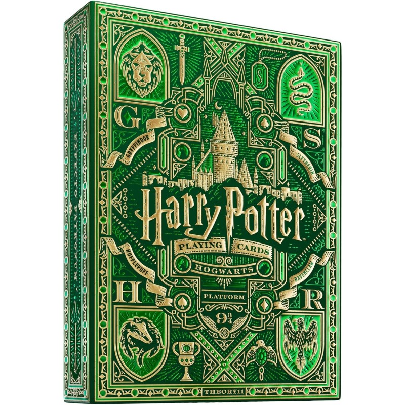 HARRY POTTER (Green Version) jeu de cartes à jouer Theory11