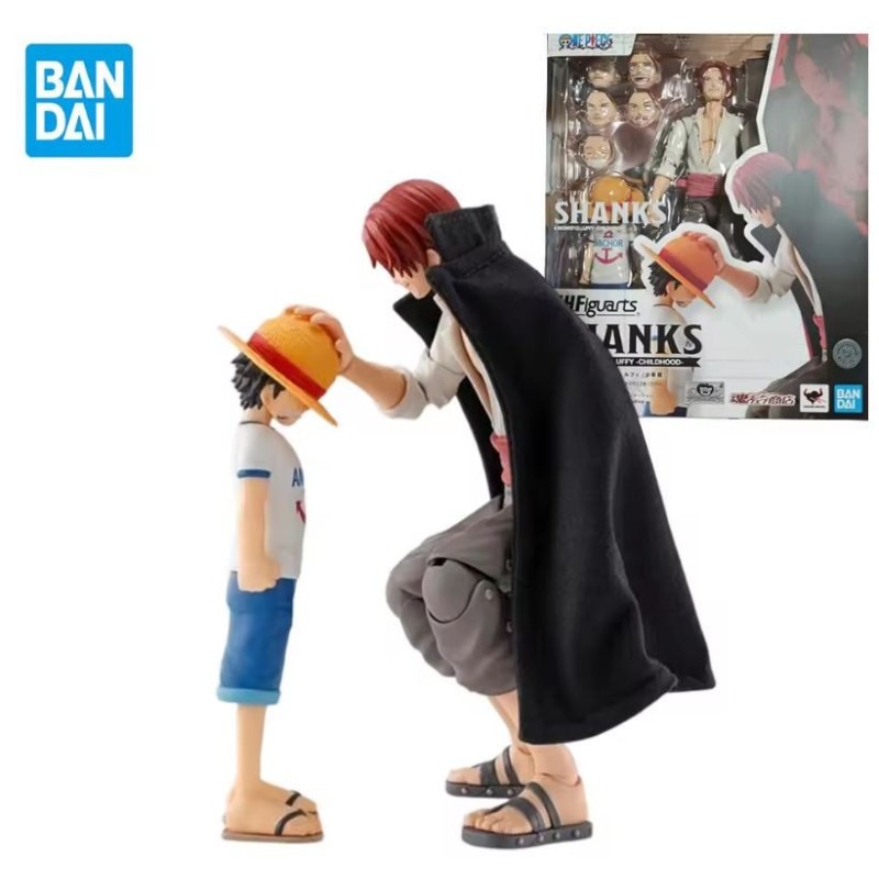 SHANKS & MONKEY D. LUFFY CHILDHOOD S.H. Figuarts ONE PIECE Figurine Bandai