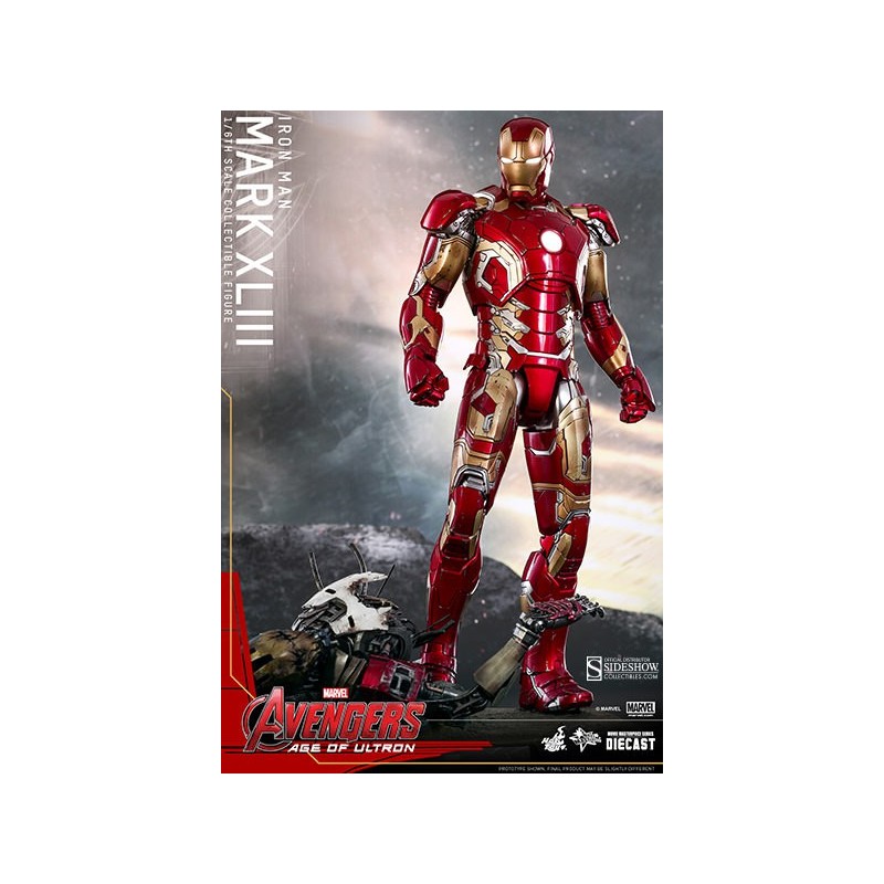 Iron Man Mark XLIII Diecast MMS Figurine 1/6 Hot Toys