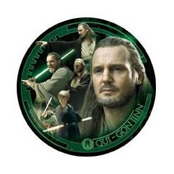  Assiette de collection Qui-Gon Jinn Collector Plate Cards Inc.