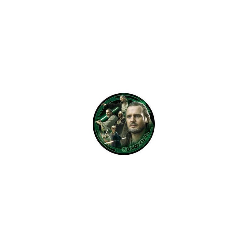  Assiette de collection Qui-Gon Jinn Collector Plate Cards Inc.